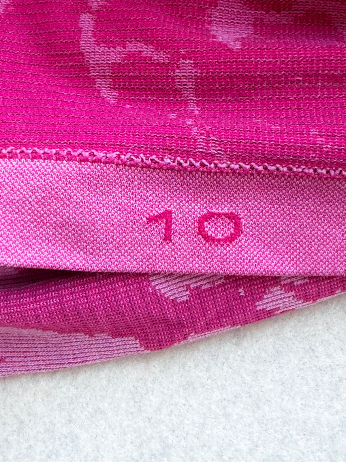Lululemon Swiftly Tech Short Sleeve Shirt Pink Marble Size 10