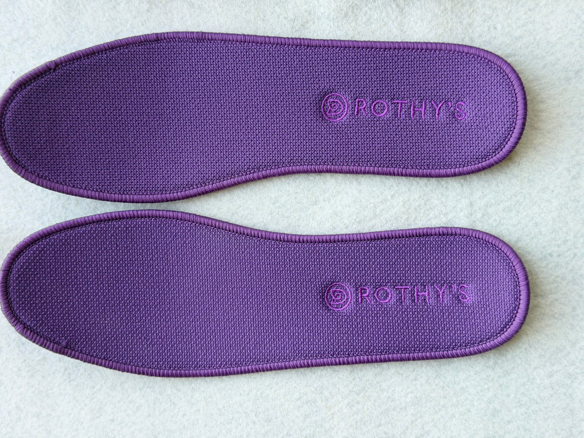 Rothy's Women's Size 11 Slip On Loafers Light Purple Woven Knit Slip On Shoes