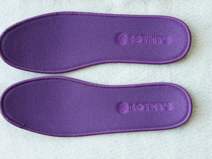 Rothy's Women's Size 11 Slip On Loafers Light Purple Woven Knit Slip On Shoes