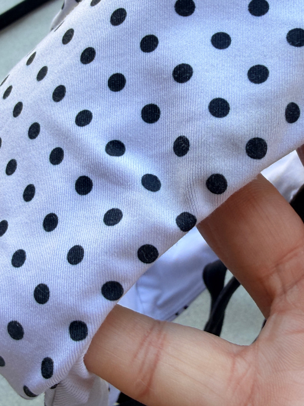 Lululemon White Black Polka Dot Strappy Sports Bra