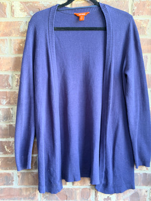 Joe Fresh Navy Blue Long Open Front Cardigan Sweater Women's Medium