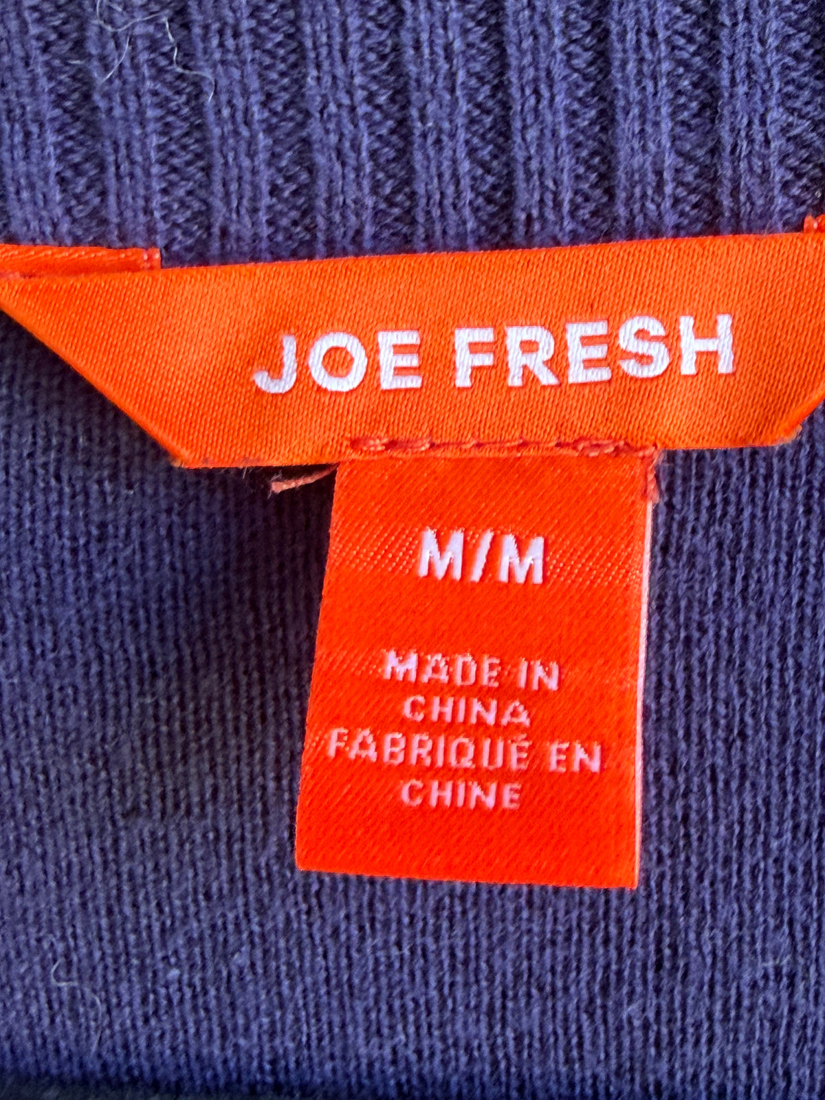 Joe Fresh Navy Blue Long Open Front Cardigan Sweater Women's Medium