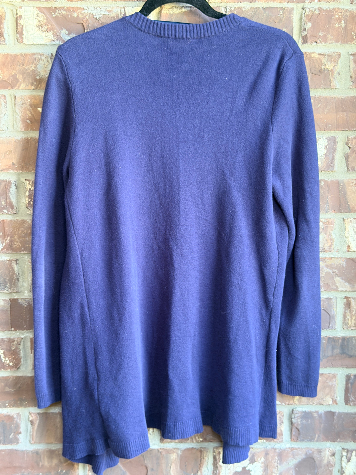 Joe Fresh Navy Blue Long Open Front Cardigan Sweater Women's Medium