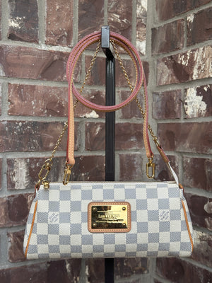 Louis Vuitton Eva Handbag Damier Azur 43189
