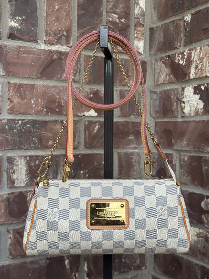 Louis Vuitton Eva Handbag Damier Azur 43189