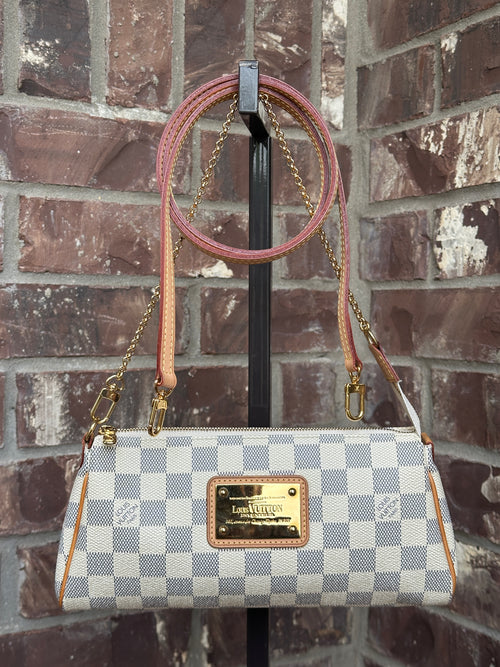 Louis Vuitton Eva Handbag Damier Azur 43189