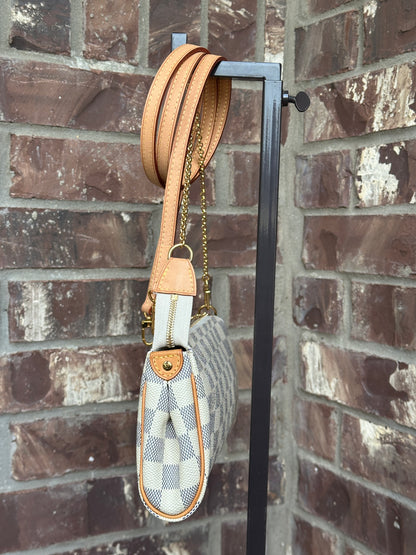 Louis Vuitton Eva Handbag Damier Azur 43189