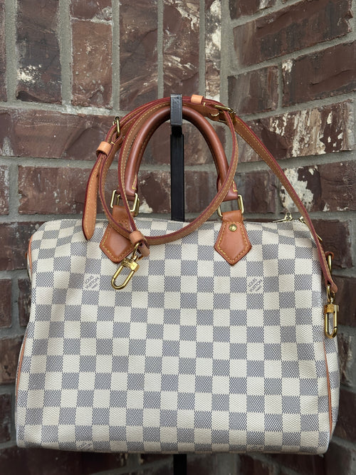 Louis Vuitton Speedy Bandouliere Bag Damier Azur 30 - 41764
