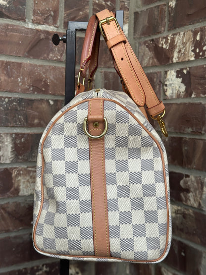 Louis Vuitton Speedy Bandouliere Bag Damier Azur 30 - 41764