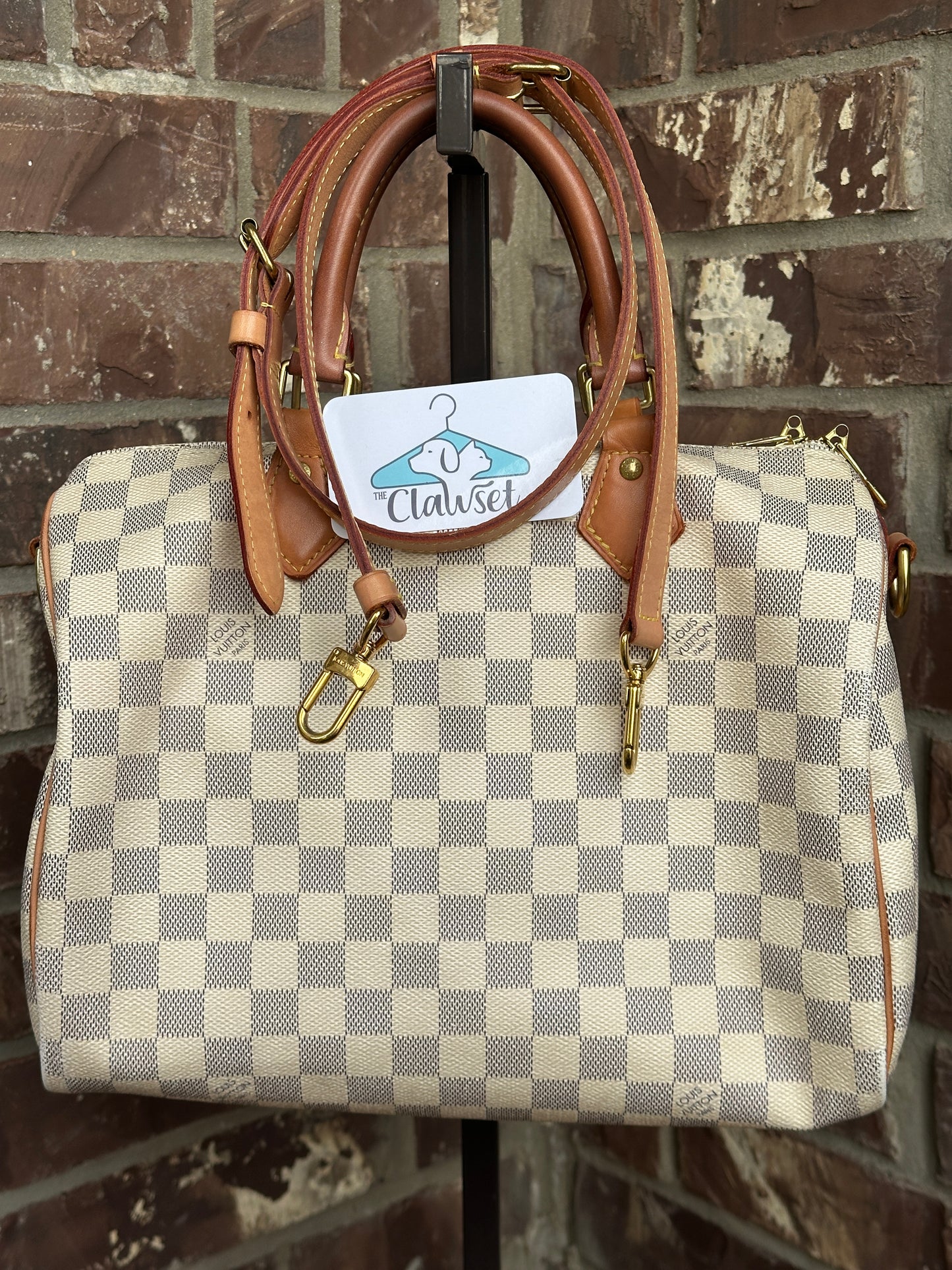 Louis Vuitton Speedy Bandouliere Bag Damier Azur 30 - 41764