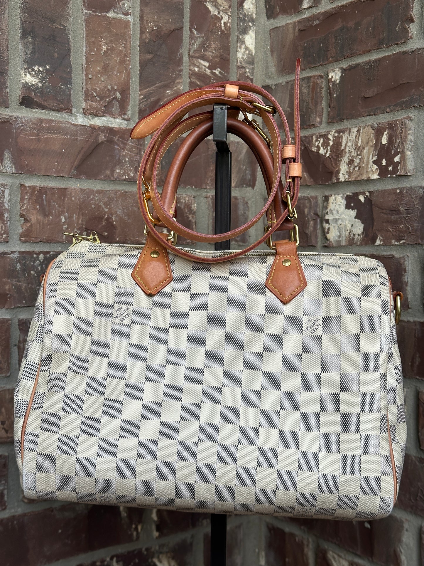 Louis Vuitton Speedy Bandouliere Bag Damier Azur 30 - 41764