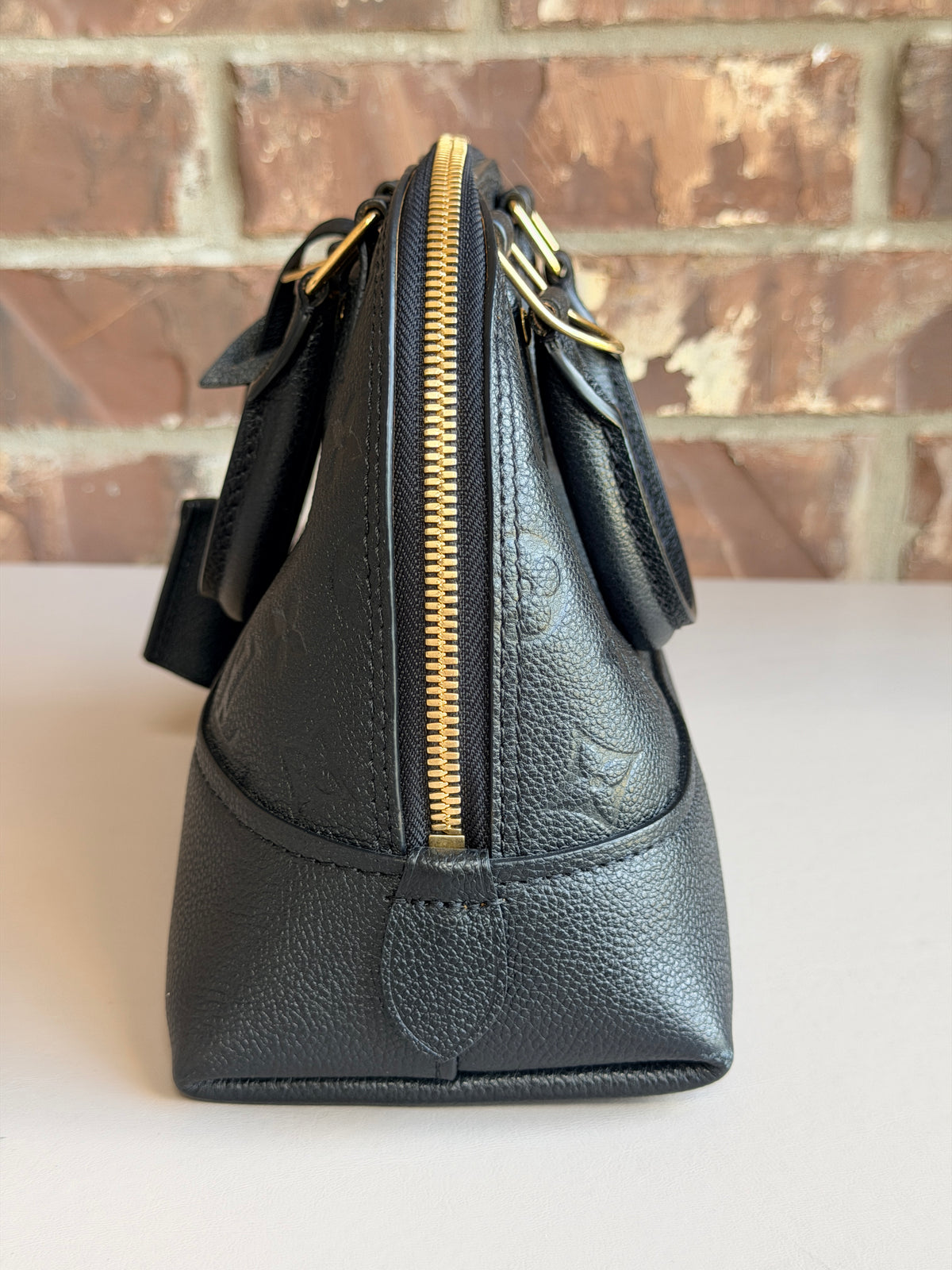 Louis Vuitton Neo Alma Handbag Monogram Empreinte Leather BB Black 50506
