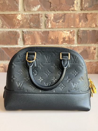 Louis Vuitton Neo Alma Handbag Monogram Empreinte Leather BB Black 50506