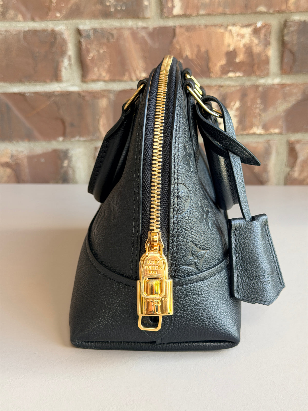 Louis Vuitton Neo Alma Handbag Monogram Empreinte Leather BB Black 50506
