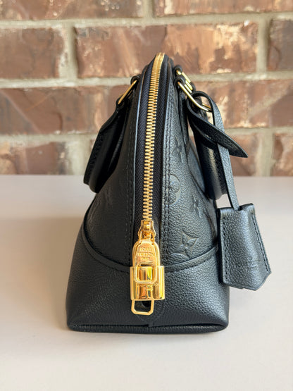 Louis Vuitton Neo Alma Handbag Monogram Empreinte Leather BB Black 50506
