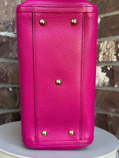 Gucci Soho Convertible Top Handle Leather Bag Small Pink 53012