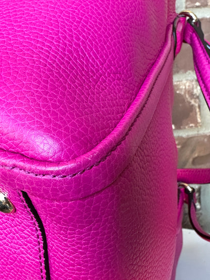Gucci Soho Convertible Top Handle Leather Bag Small Pink 53012