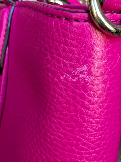 Gucci Soho Convertible Top Handle Leather Bag Small Pink 53012