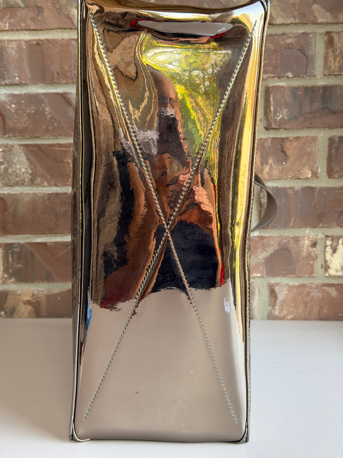 Louis Vuitton Shopper Tote Monogram Mirror Coated Canvas MM 57347