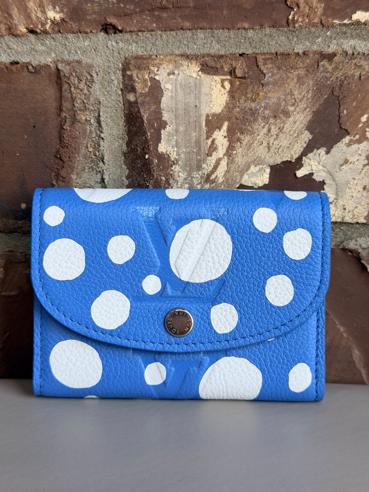 Louis Vuitton Rosalie Coin Purse Yayoi Kusama Infinity Dots Blue 56345