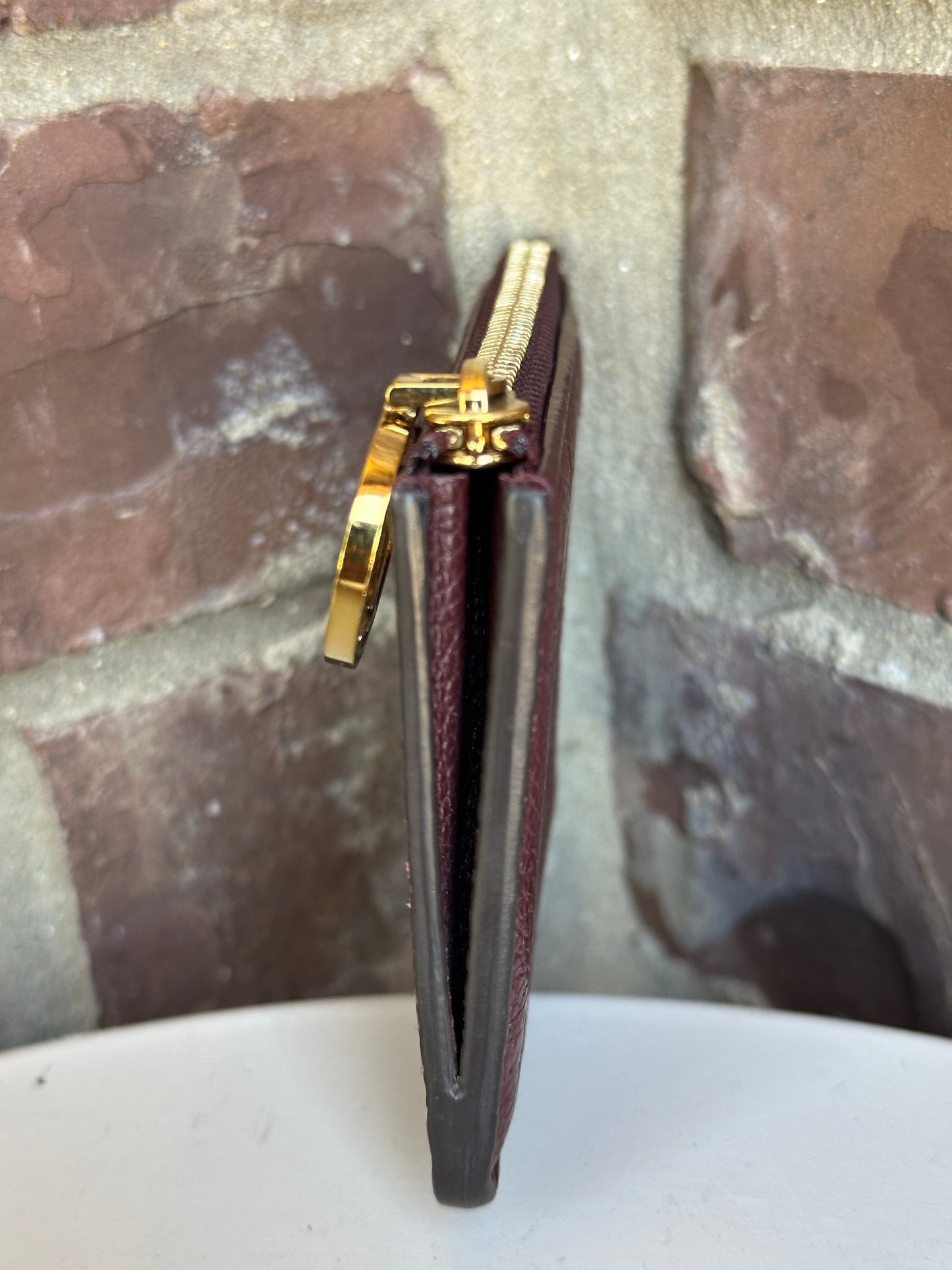 Louis Vuitton Romy Card Holder Monogram Empreinte Leather Wine 29108