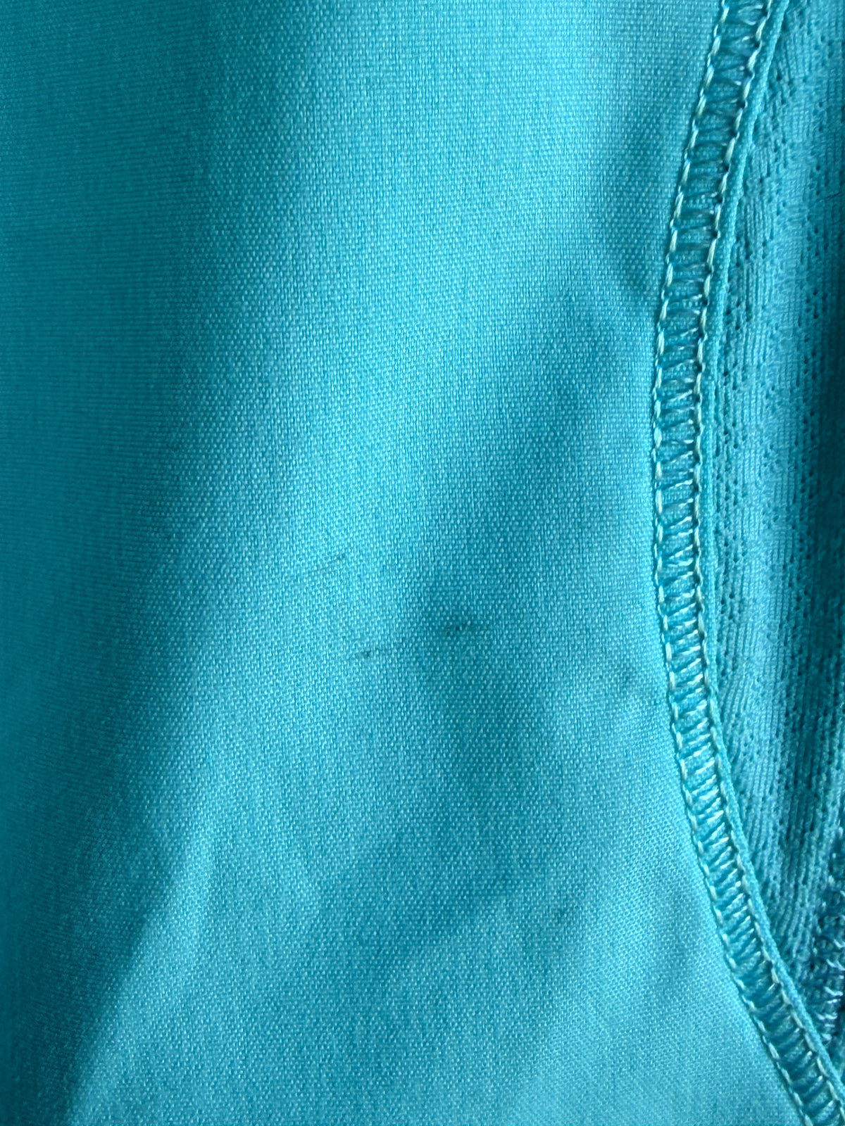 Lululemon Aqua Blue Short Sleeve Hooded Full Zip Running Jacket Size 10