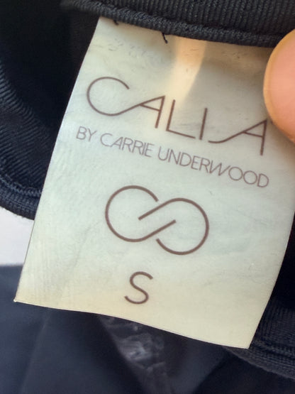 CALIA by Carrie Underwood Black Floral Half Zip Athletic Pullover Size Small