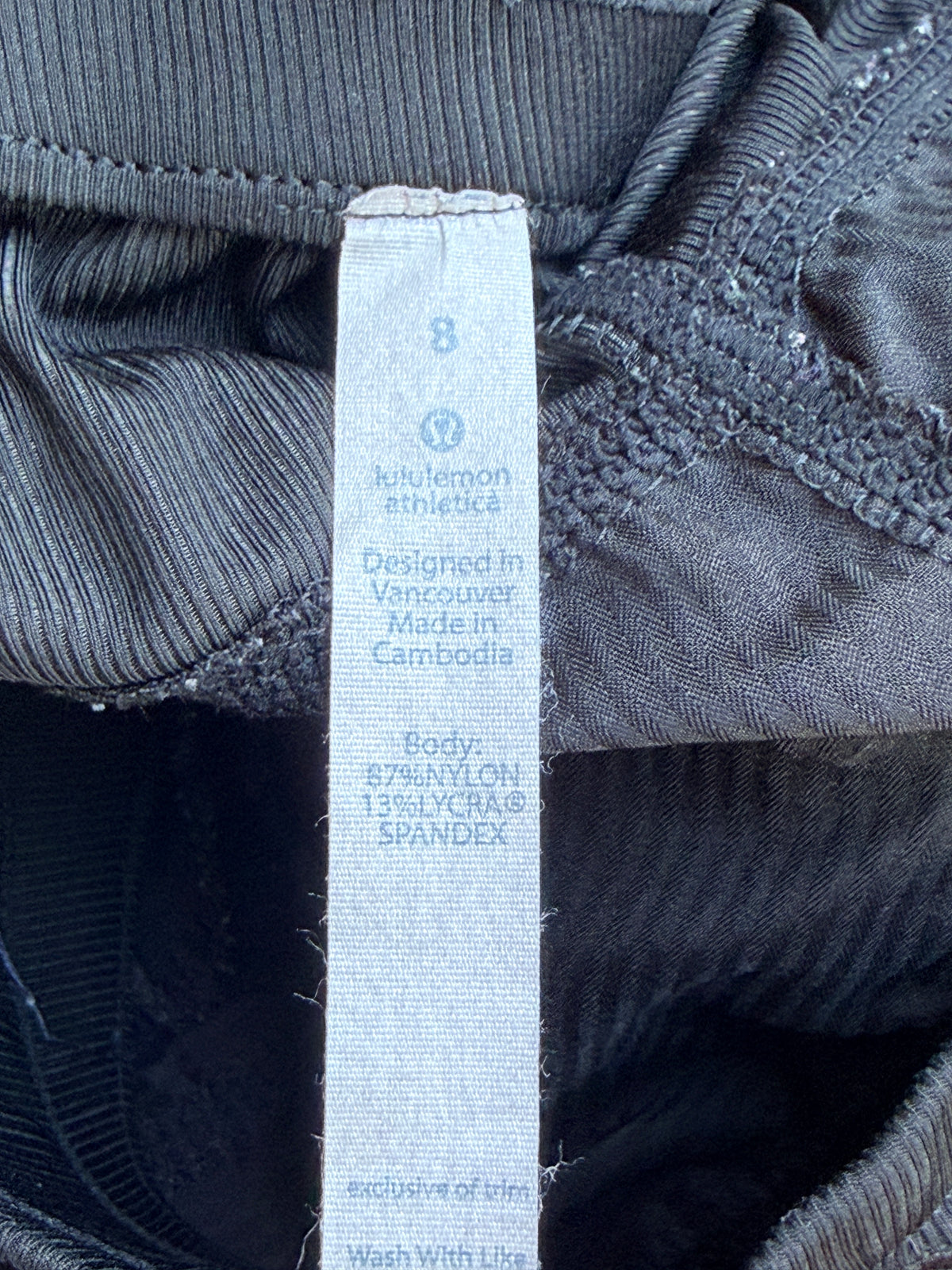 Lululemon Black Studio Style Drawstring Cinch Hem Pants Size 8