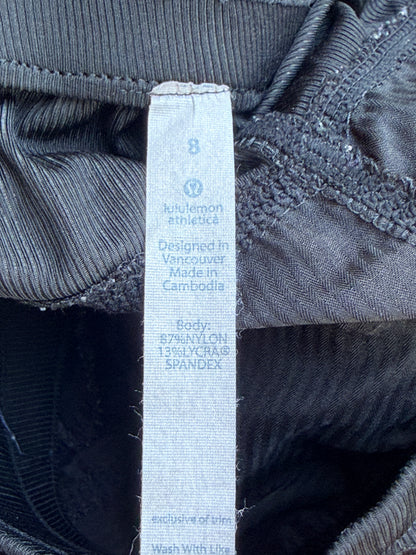 Lululemon Black Studio Style Drawstring Cinch Hem Pants Size 8
