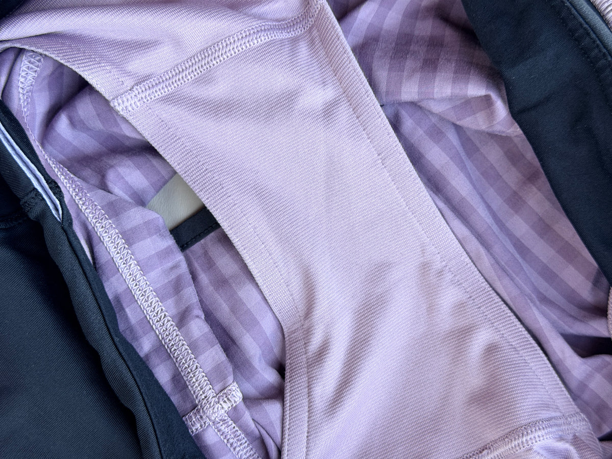 Lululemon Run Speed Shorts Purple Gingham Plaid Size 8