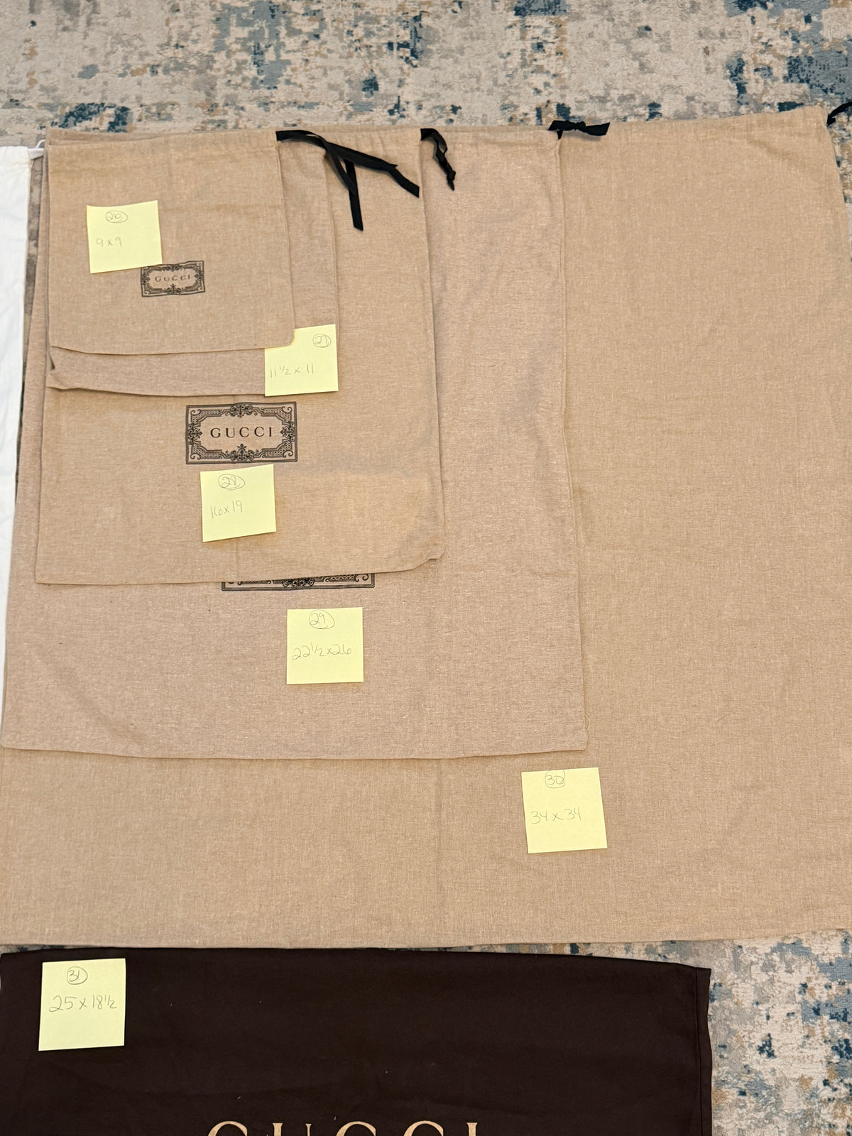 Designer Dust Bags