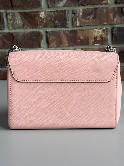 Louis Vuitton Twist Handbag Bird Motif Epi Leather MM Pink 82732