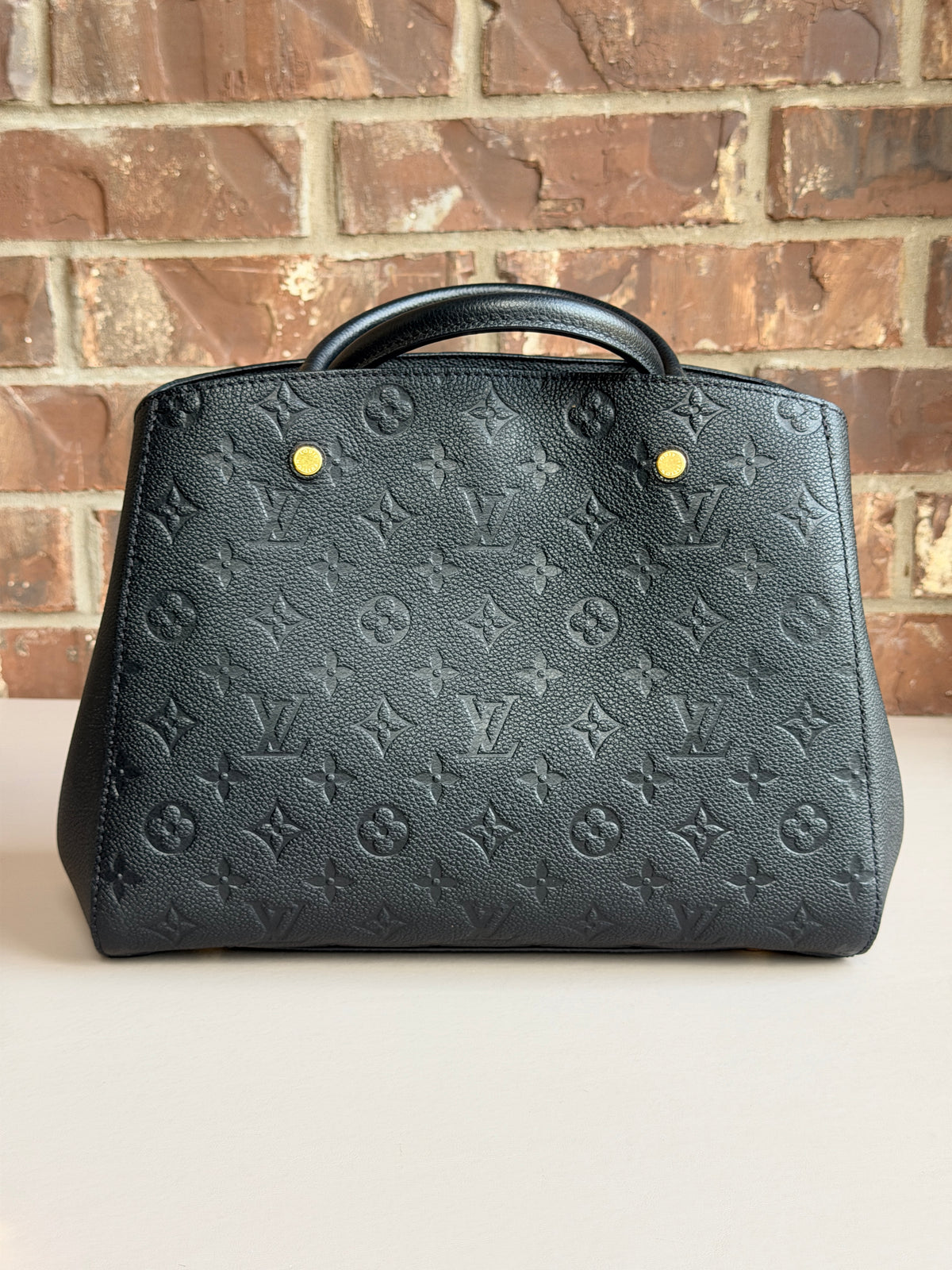 Louis Vuitton Montaigne Handbag Monogram Empreinte Leather MM 92842