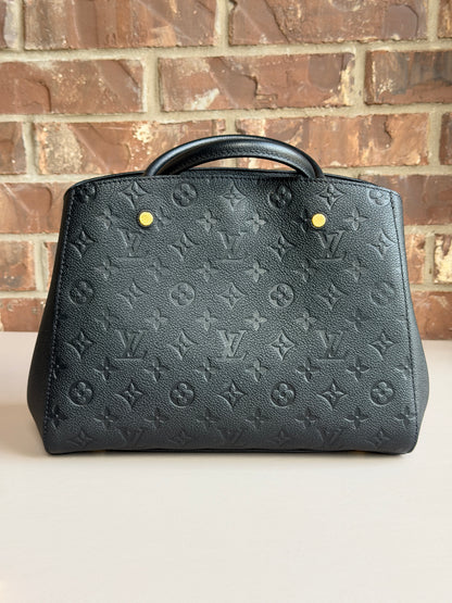 Louis Vuitton Montaigne Handbag Monogram Empreinte Leather MM 92842