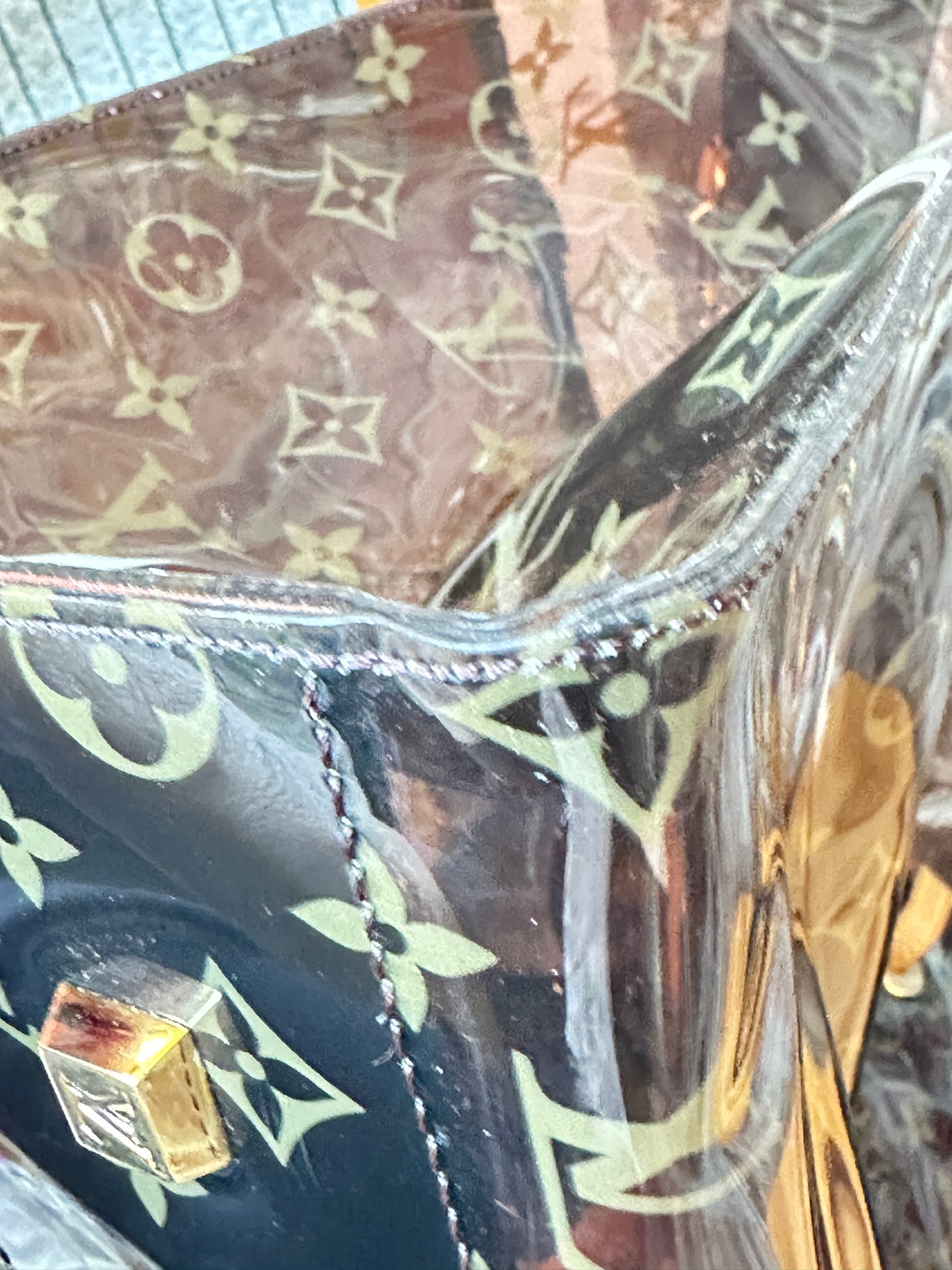 Louis Vuitton Ambre Sac Cabas Monogram Vinyl GM Brown	59276