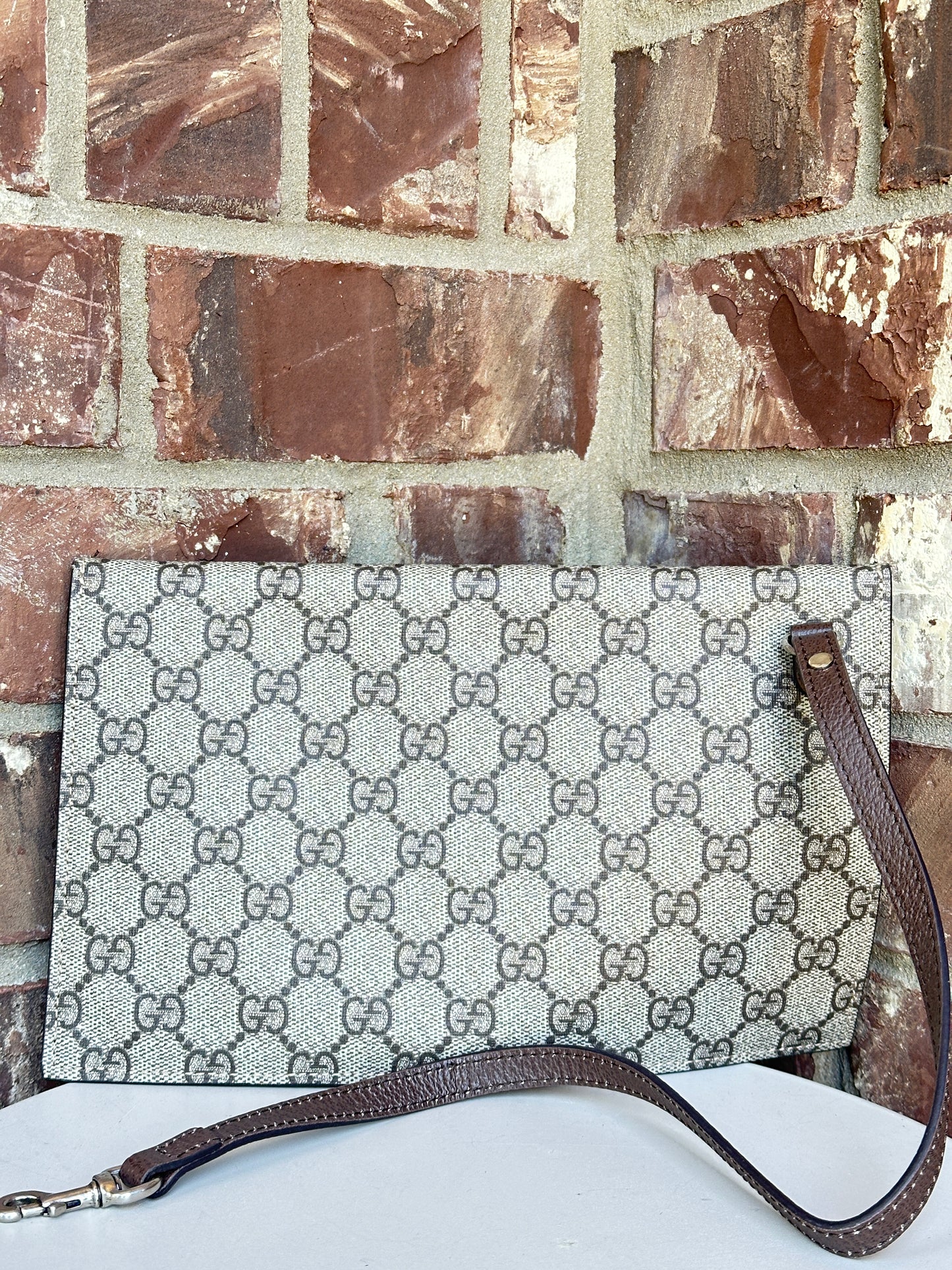 Gucci Jackie 1961 Soft Shoulder Bag GG Coated Canvas Medium Brown 82974