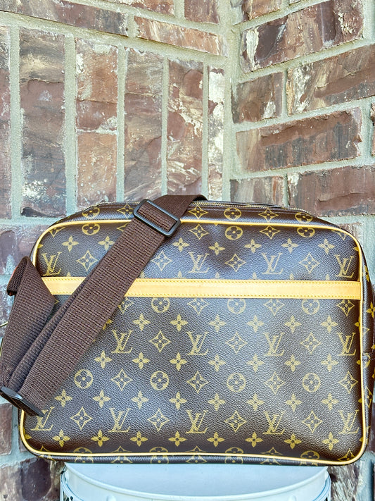 Louis Vuitton Reporter Bag Monogram Canvas GM Brown 45768