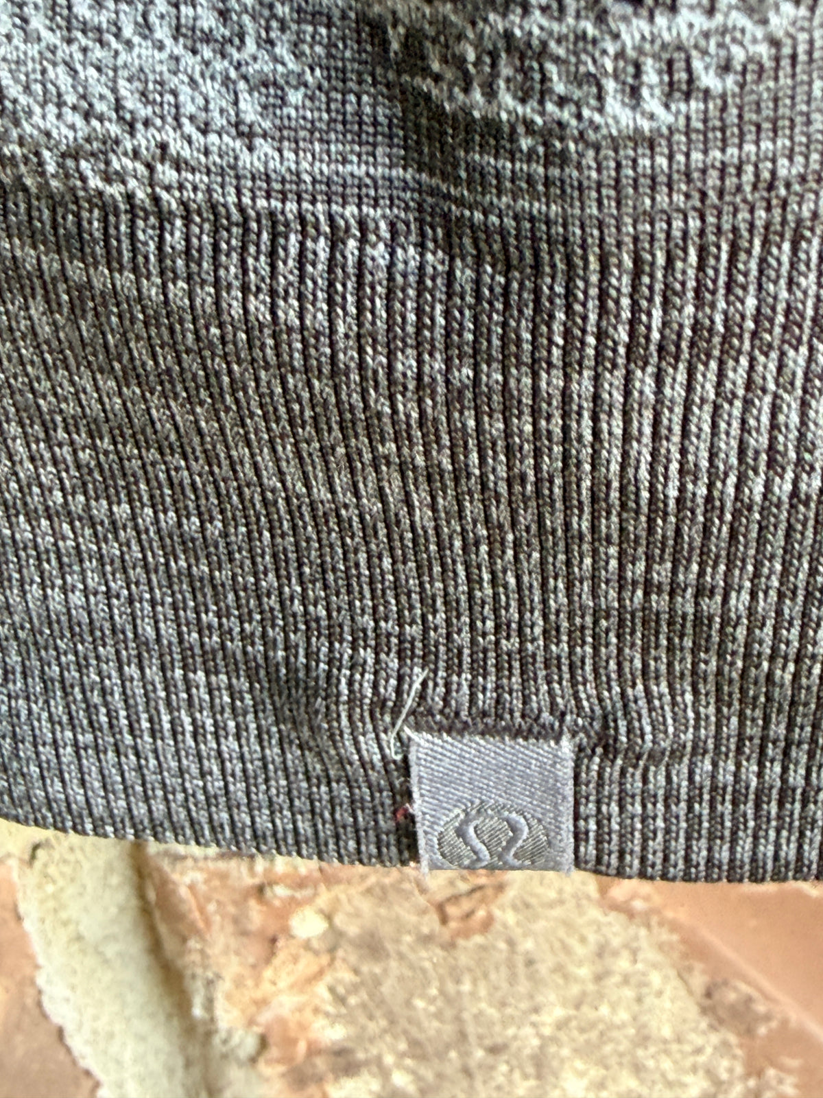 Lululemon Gray Seamless Knit Racerback Tank Top