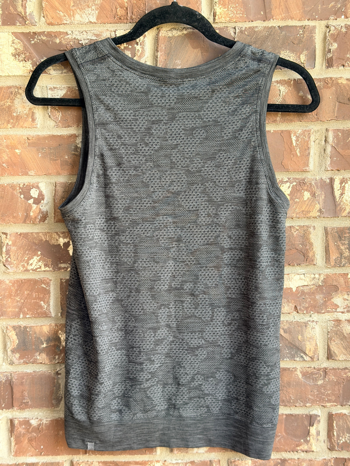 Lululemon Gray Seamless Knit Racerback Tank Top