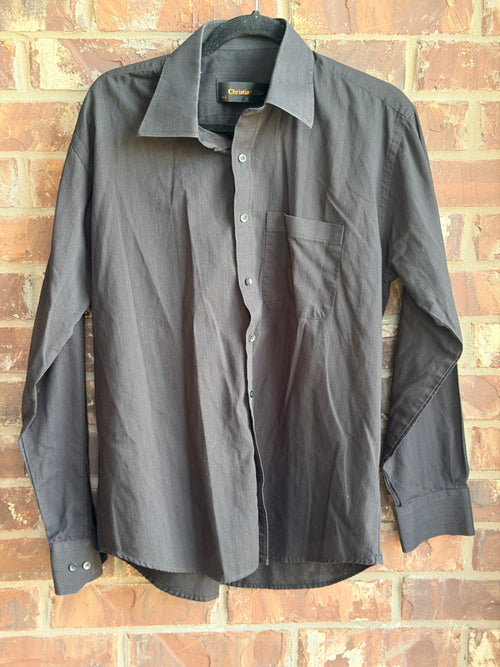 Christian Dior Monsieur Black Long Sleeve Dress Shirt – 16½ / 42