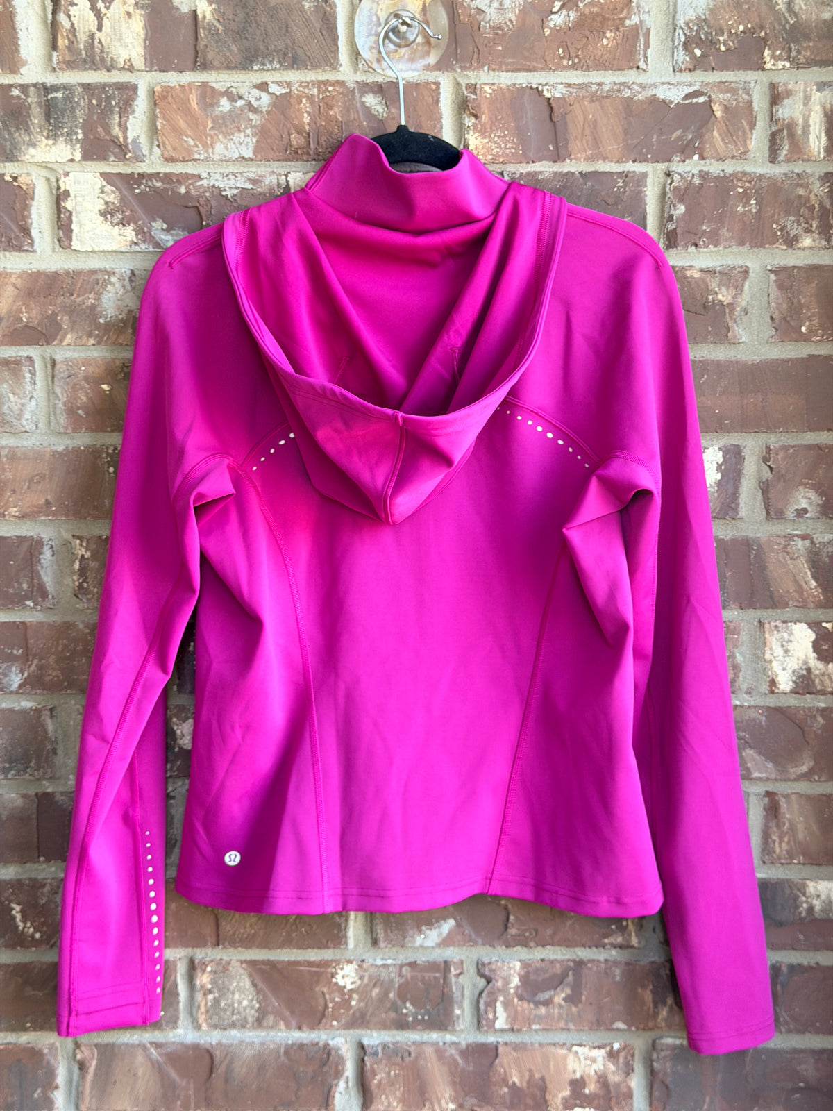 Lululemon Rain Repellent Running Jacket Wild Berry Pink Size 12 Hooded