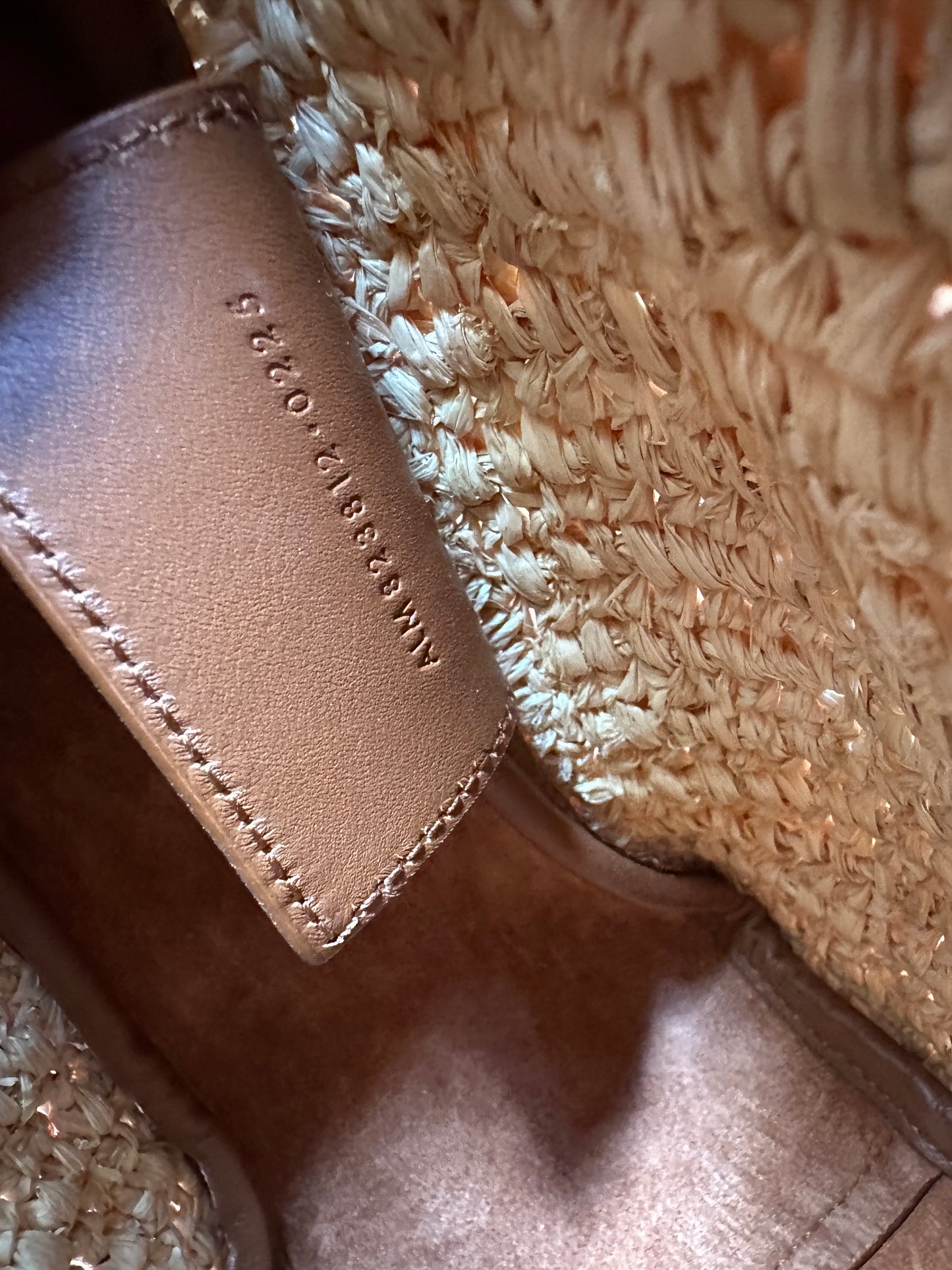 Saint Laurent Le 5 a 7 Supple Hobo Raffia and Leather Small Tan 31165