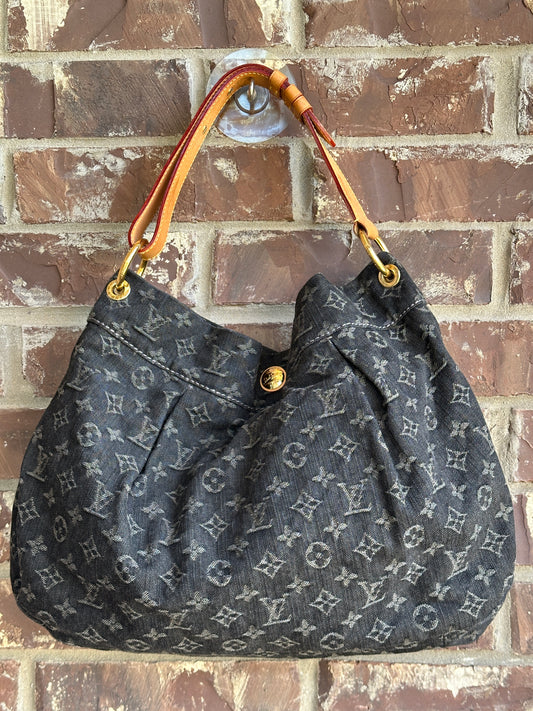 Louis Vuitton Daily Handbag Denim PM Black 20304