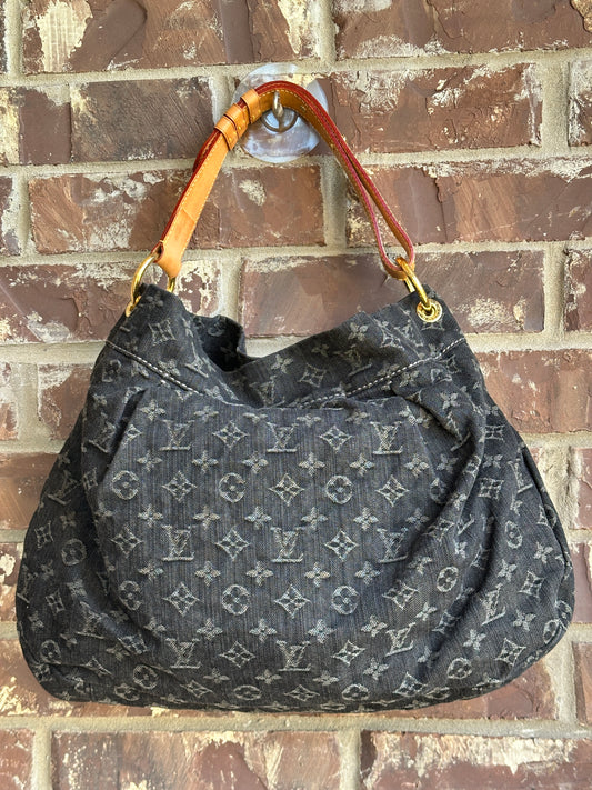Louis Vuitton Daily Handbag Denim PM Black 20304