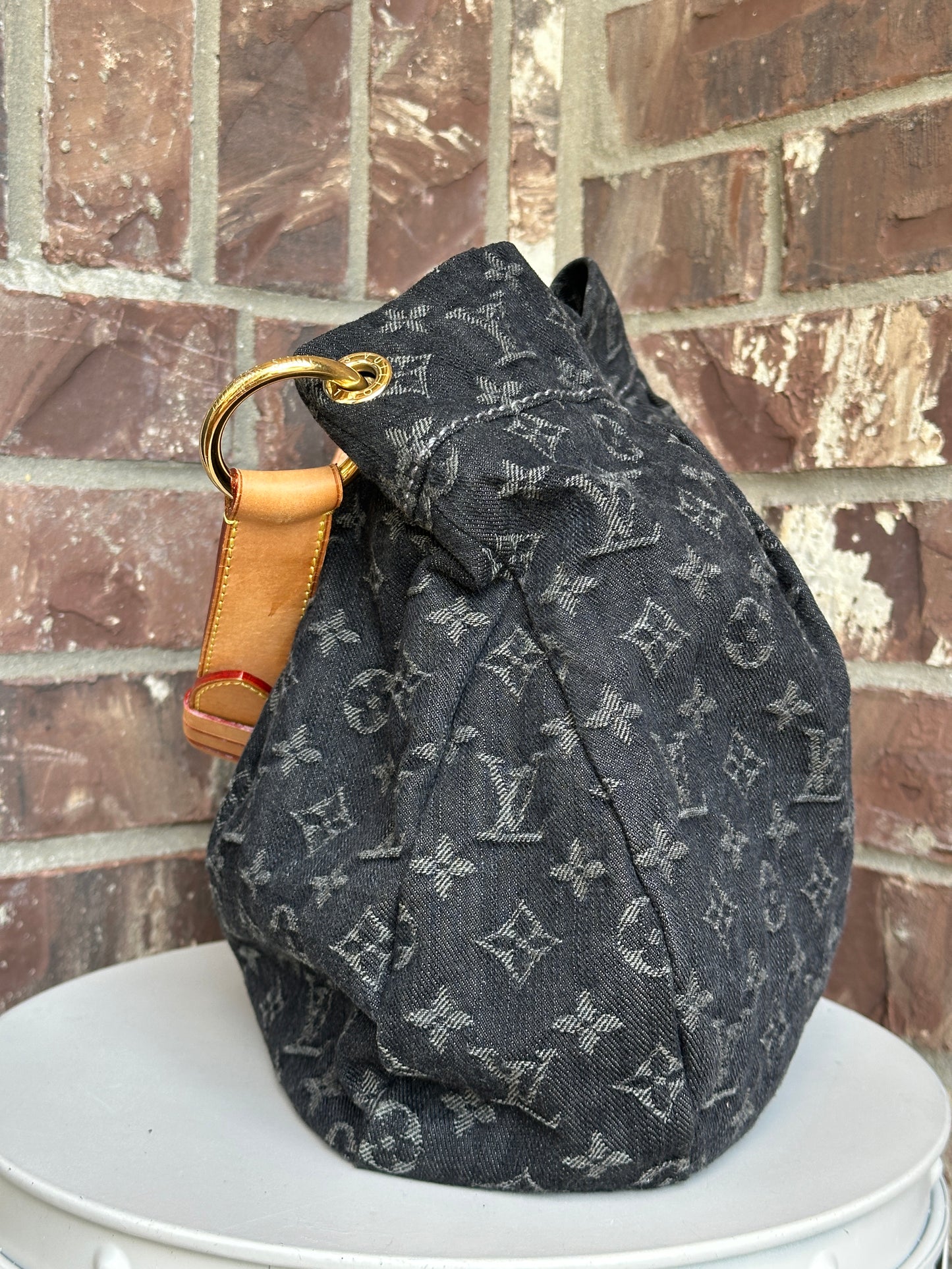 Louis Vuitton Daily Handbag Denim PM Black 20304