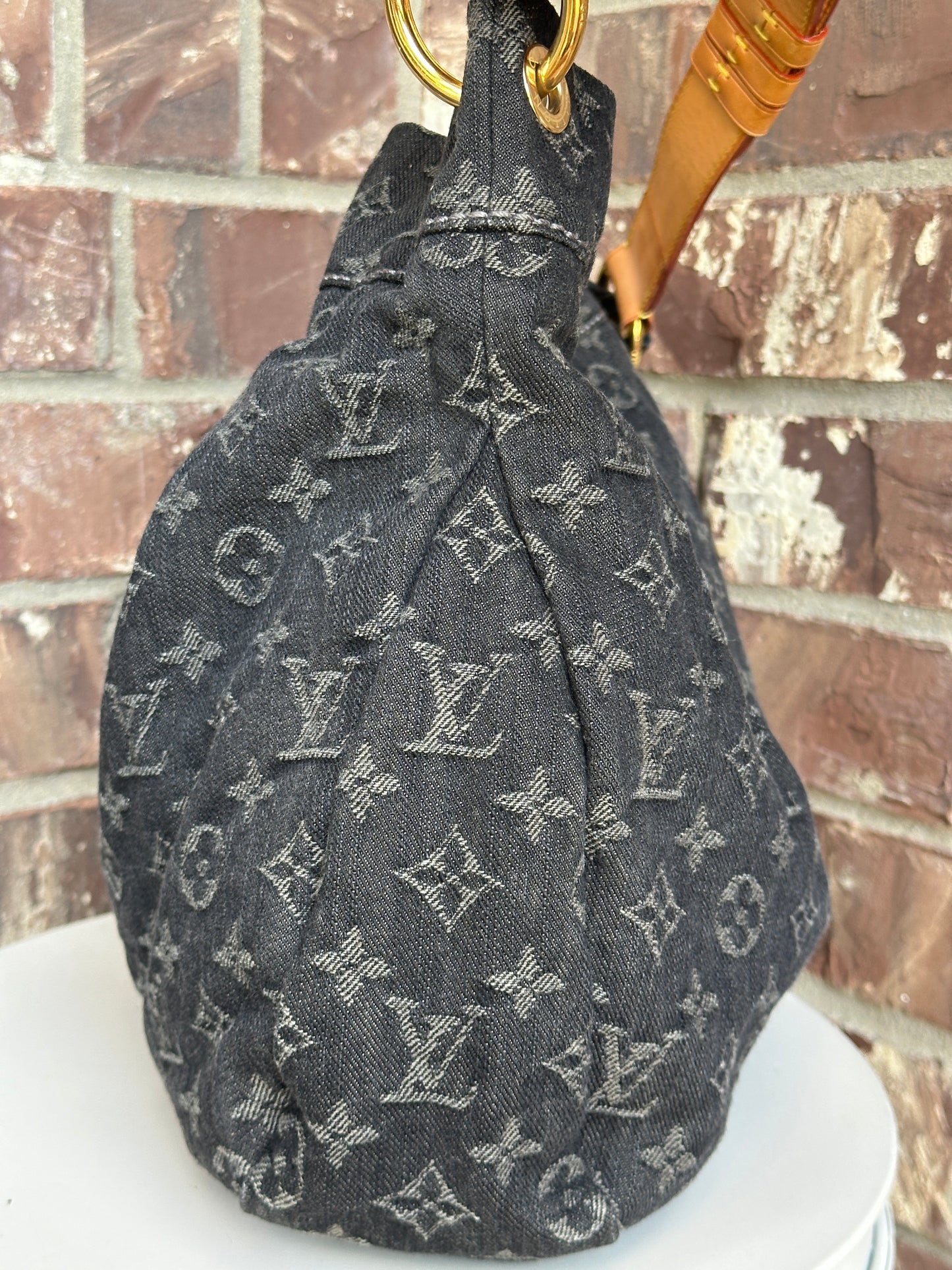 Louis Vuitton Daily Handbag Denim PM Black 20304