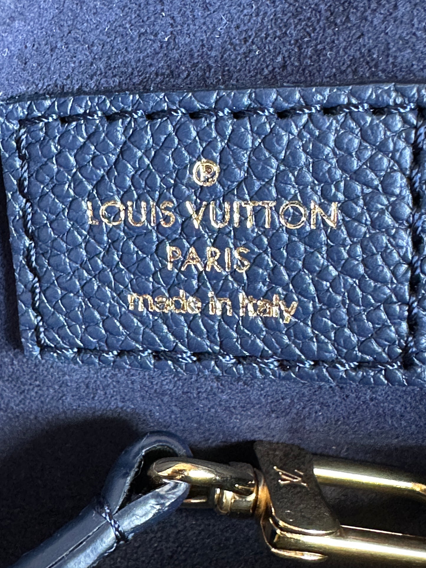 Louis Vuitton Mini Bum Bag Bicolor Monogram Empreinte Giant Blue 70032