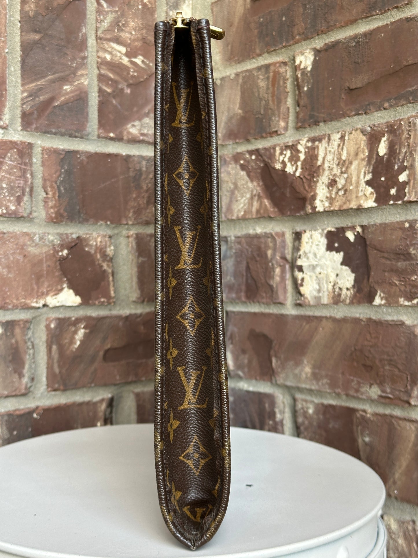 Louis Vuitton Poche Documents Monogram Canvas Brown 91487