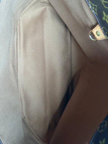 Louis Vuitton Shopping Sac Handbag Monogram Canvas MM Brown 84967