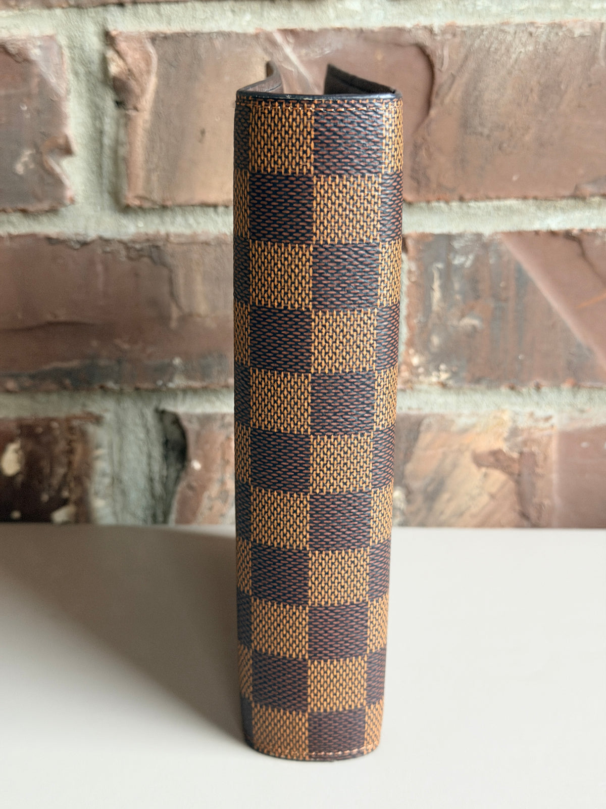 Louis Vuitton Ring Agenda Cover Damier Ebene MM 74795